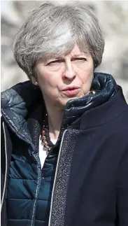  ??  ?? Accusation­s: UK’s Theresa May