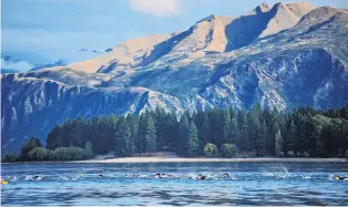  ?? PHOTO: SUPPLIED ?? Stunning . . . Swimmers who took part in last year’s TriFactor Wanaka triathlon will be hoping for similar conditions this weekend.