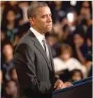  ?? SUN-TIMES FILES ?? Then-President Barack Obama speaks at Hyde Park Academy High School in 2013 shortly after Hadiya Pendleton’s murder.