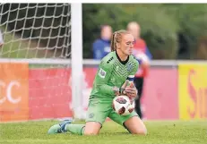  ?? FOTO: ARCHIV ?? MSV-Torhüterin Meike Kämper stand beim 2:0-Erfolg in Freiburg oft im Blickpunkt.