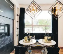  ??  ?? The breakfast nook off the kitchen in the Stampede Rotary Dream Home.