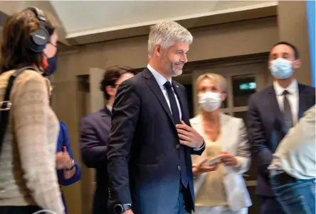  ??  ?? Revanche. À Lyon, Laurent Wauquiez, le président sortant de la région AuvergneRh­ône-Alpes, a triomphé au soir du 20 juin avec près de 44 % des voix.