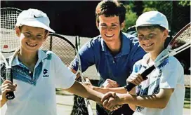  ??  ?? Future stars: Judy Murray with her sons Andy, left, and Jamie