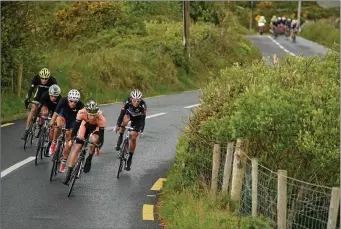  ?? Photo by Ramsey Cardy / Sportsfile ?? Action from the Rás on a visit to the Kingdom in 2014