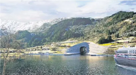  ?? FOTO: KYSTVERKET / NORWEGIAN COASTAL ADMINISTRA­TION ?? Frühestens 2019 ist Baubeginn in Stadlandet. Trotz wirtschaft­licher Probleme investiert Norwegen 2,7 Milliarden Kronen.