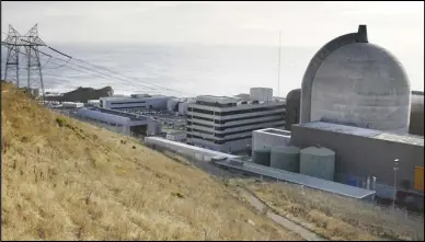  ?? ASSOCIATED PRESS FILES ?? Despite calls from environmen­tal groups to shut it down, the Diablo Canyon nuclear plant will continue to operate for an additional five years after a vote Thursday by California energy regulators to allow it.