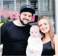  ?? 180520BABY_01 ?? Lovely Parents Ryan McCluskie and Chloe White with Maisie McCluskie, winner of 0-9 months section