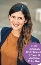  ??  ?? Clara Chappaz, Chief Growth Officer di Vestiaire Collective.