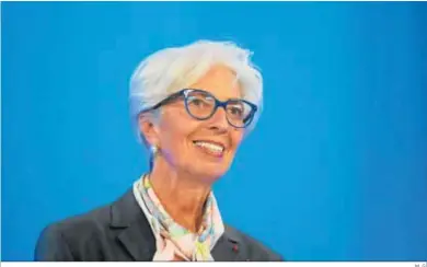  ?? M. G. ?? Christine Lagarde, presidenta del BCE.