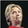  ?? FOTO: AFP ?? Hillary Clinton sorgt für Aufsehen mit ihrem neuen Buch.