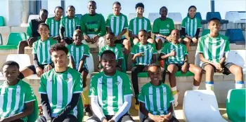  ?? ?? Some of the products of the Real Betis Academy Zimbabwe