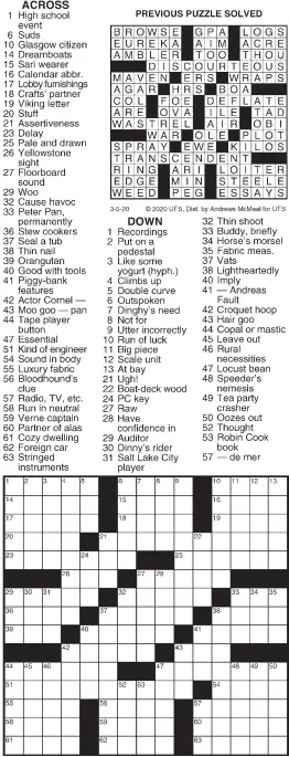 Daily Crossword Pressreader