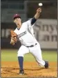  ?? File Photo/NWA Democrat-Gazette/ J.T. WAMPLER ?? Pitcher Foster Griffin went 11-5 with a 3.61 ERA at Northwest Arkansas last season and is now rated as the No. 9 prospect in the Kansas City Royals’ minor league system.