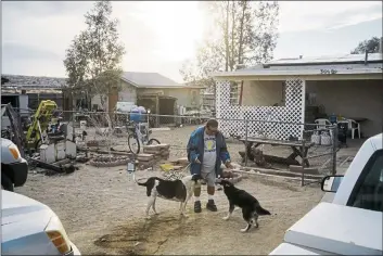  ?? GABRIELLA ANGOTTI-JONES — THE NEW YORK TIMES ?? Ralph Baca, a retiree who lives in Barstow, cut his electricit­y bill significan­tly by having solar panels installed on his roof. He said proposed changes to rooftop solar in California would likely have made it impossible for him to afford the project.