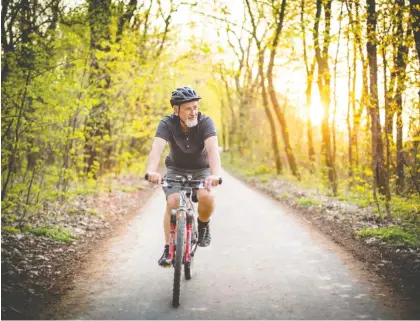  ?? GETTY IMAGES/ ISTOCKPHOT­O ?? Regardless of age, everyone should maximize their experience­s. Keeping a positive attitude may be as simple as exercising regularly, especially outside. Hop on a bike, or buy a red Corvette convertibl­e and hit the road, as one octogenari­an reader did.