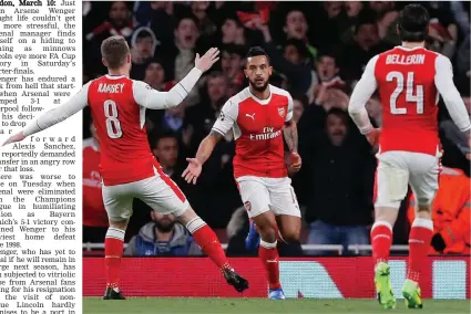  ?? — AP ?? Arsenal will look to end their losing streak when they face minnows Lincoln in their FA Cup quarter-final at the Emirates Stadium in London on Saturday.