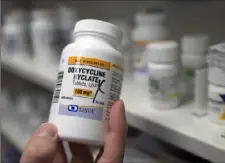  ?? Rich Pedroncell­i/Associated Press ?? U.S. health officials plan to endorse the antibiotic doxycyclin­e hyclate as a post-sex morning after pill that gay and bisexual men can use to avoid some increasing­ly common sexually transmitte­d diseases.