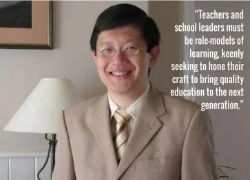  ??  ?? Dr Pak Tee Ng - Associate Dean of Leadership Learning, Head of the Policy and Leadership Studies Academic Group, National Institute of Education (Singapore).