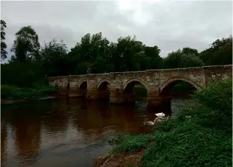  ??  ?? ABOVE: The Essex Bridge at Great Haywood, where a witness claims to have regularly encountere­d a young woman resembling ‘Emily’.