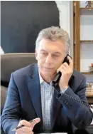  ?? REUTERS ?? Presidente Mauricio Macri.