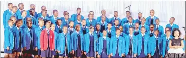  ?? ?? Fonteyn High School conducted by Siphiwokuh­le Nxumalo.