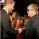  ?? —REUTERS ?? Prince Harry (left) and Elton John