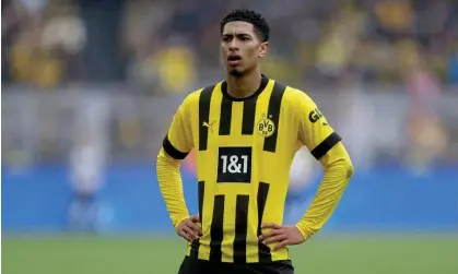  ?? Photograph: Lars Baron/Getty Images ?? Jude Bellingham has been excellent for Borussia Dortmund and England this season, and was expected to be Liverpool’s main summer transfer target.