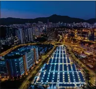  ?? ?? A temporary isolation facility for Covid patients in Hong Kong