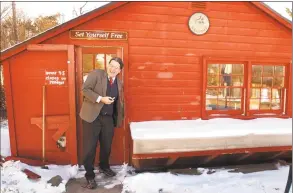  ?? Peter Hvizdak / Hearst Connecticu­t Media ?? Attorney Norm Pattis, owner of the Whitlock’s Book Barn property, walks out of the property’s main barn in 2015.