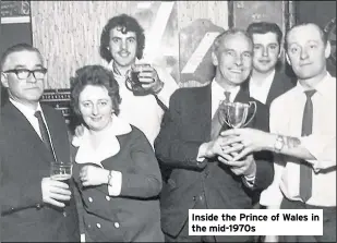  ??  ?? Inside the Prince of Wales in the mid-1970s