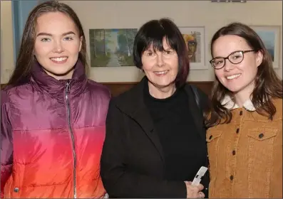  ??  ?? Sarah, Siobhan and Ruth Flynn.