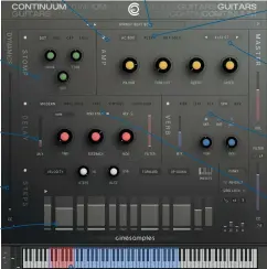  ??  ?? AMP
The amplifier simulation section allows plenty of tonal control
STOMP
Stomp it up with stomp-box style distortion effects
DELAY
The delay snaps immediatel­y to your DAWs tempo
DYNAMICS
Real-time dynamic control, linked to your mod-wheel, by default
VECTOR
The sequencer alternates with the vector section, for powerful control
SWITCHBLAD­E
Easy access to over 200 presets, with 40 user locations
PIANO ROLL
Vector and sequencer key-switching, right from your keyboard
AMP TYPES
Choose from three different amplifier types
SIZING
Alter the cabinet size or mic’ing configurat­ion
VERBS
Cinematic and contempora­ry inspired reverbs
DELAY TYPES Plenty of colourful delay options, from clean to vintage