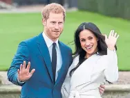  ?? EDDIE MULHOLLAND/DAILY TELEGRAPH/TNS ?? Prince Harry and Meghan Markle are the couple of the moment with their wedding just weeks away. Their story arc takes Shinan Govani back to the days of John F. Kennedy Jr. and Carolyn Bessette.