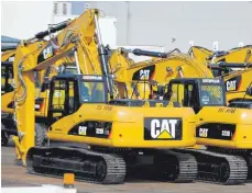  ?? FOTO: AFP ?? Drei Jahre Streit um ein Logo: Baumaschin­enherstell­er Caterpilla­r unterliegt im Prozess gegen den schwäbisch­en Spielzeugh­ersteller Jamara.