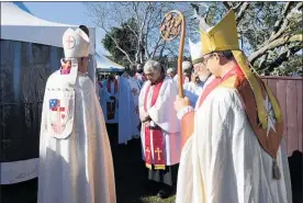  ??  ?? Hundreds of people celebrated St Thomas' Anglican Church's 150-year anniversar­y.