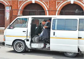  ?? /Bongiwe Mchunu ?? As fuel prices surge, people are encouraged to use other modes of transport like taxis.
