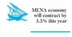  ??  ?? MENA economy will contract by 3.3% this year