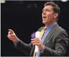  ??  ?? Lakers coach Luke Walton yells to his team during a game against the Nets on Dec. 18. BRAD PENNER/USA TODAY SPORTS