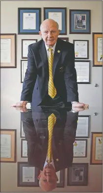  ??  ?? Alamance County Sheriff Terry Johnson poses March 12 for a portrait in his office in Graham, N.C.