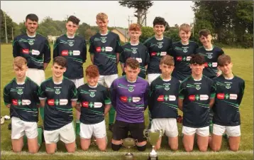  ??  ?? The Forth Celtic squad after their extra-time victory in Saturday’s Under-16 Cup final.