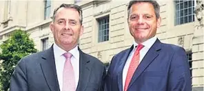  ??  ?? JOB Liam Fox appointed Simon Penney Trade Commission­er for the Middle East in May