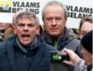  ?? FOTO REUTERS ?? Vlaams Belang-kopstuk Filip Dewinter kan niet ontbreken in Brussel.