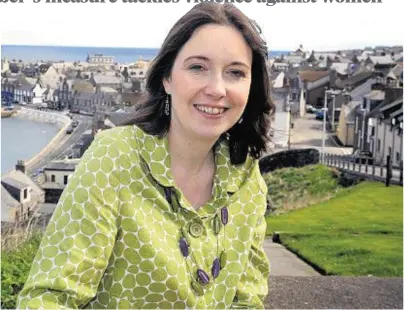  ??  ?? DELIGHTED: Eilidh Whiteford is the first SNP MP to get a private member’s bill onto the statute book