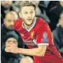  ??  ?? FADING HOPE Time is running out for Lallana