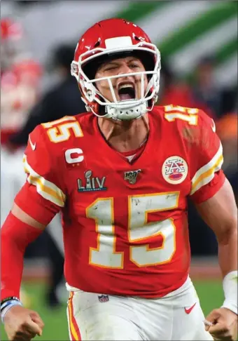  ??  ?? Patrick Mahomes inspired the Kansas City Chiefs to a stunning late comeback.
