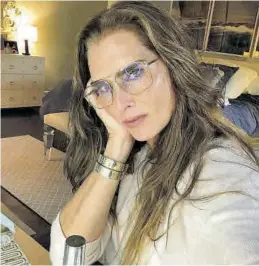  ?? INSTAGRAM ?? La actriz Brooke Shields, en su casa.