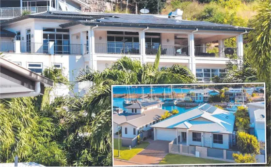  ?? ?? Million-dollar sales in Townsville have risen by 141 per cent in the h past 12 months. They included houses in North Ward (main) and Nelly Bay (inset).