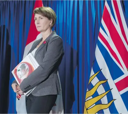  ?? DARRYL DYCK/THE CANADIAN PRESS ?? B.C. Representa­tive for Children and Youth Mary Ellen Turpel-Lafond made her last appearance before a B.C. legislatur­e committee Monday before she leaves the post after 10 years. Her successor won’t likely be named until early next year.