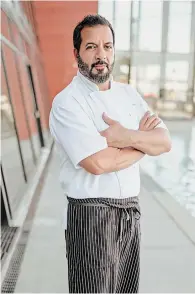  ?? JEFF SHUH PHOTOGRAPH­Y ?? Matteo Paonessa, executive chef at Burlington’s Spencer’s at the Waterfront.