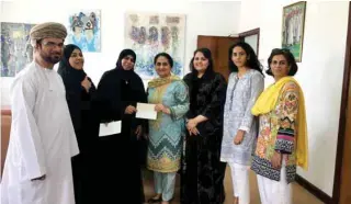  ?? –Supplied photo ?? FINE ART: The exhibition was held at the Omani Society for Fine Arts in Muscat from April 2 to April 12 to raise awareness about autism and support the Oman Autism Society.
